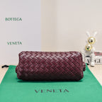 Teen Lauren 1980 mit Kette, Größe 31,5, burgunderrotes Leder, goldene Hardware 