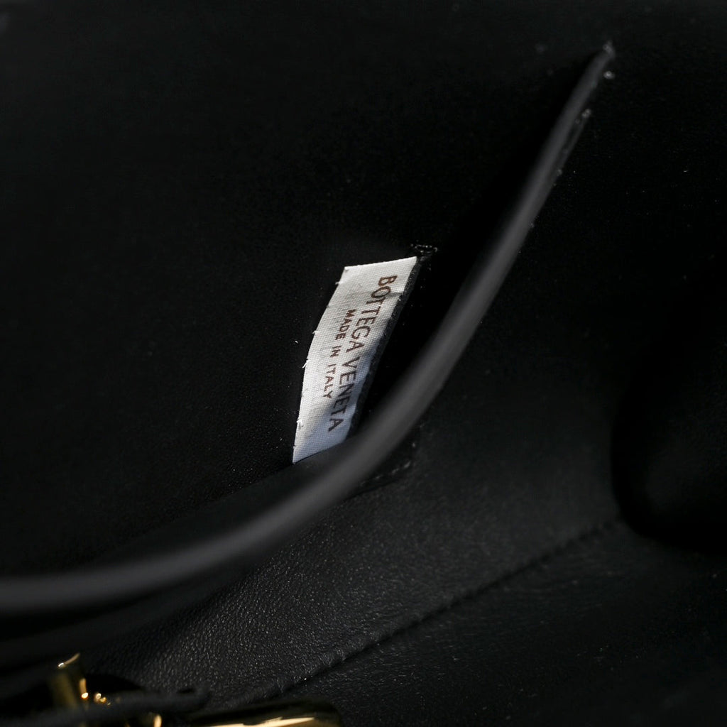 BV Long Clutch Andiamo 31 Black Crocodile Calfskin Ghw