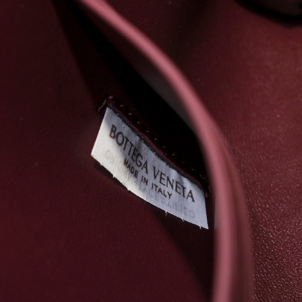 BV Long Clutch Andiamo 31 Burgundy Crocodile Calfskin Ghw 