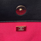 23P Hobo Shopping Tasche aus schwarzem Kalbsleder mit goldenen Beschlägen 