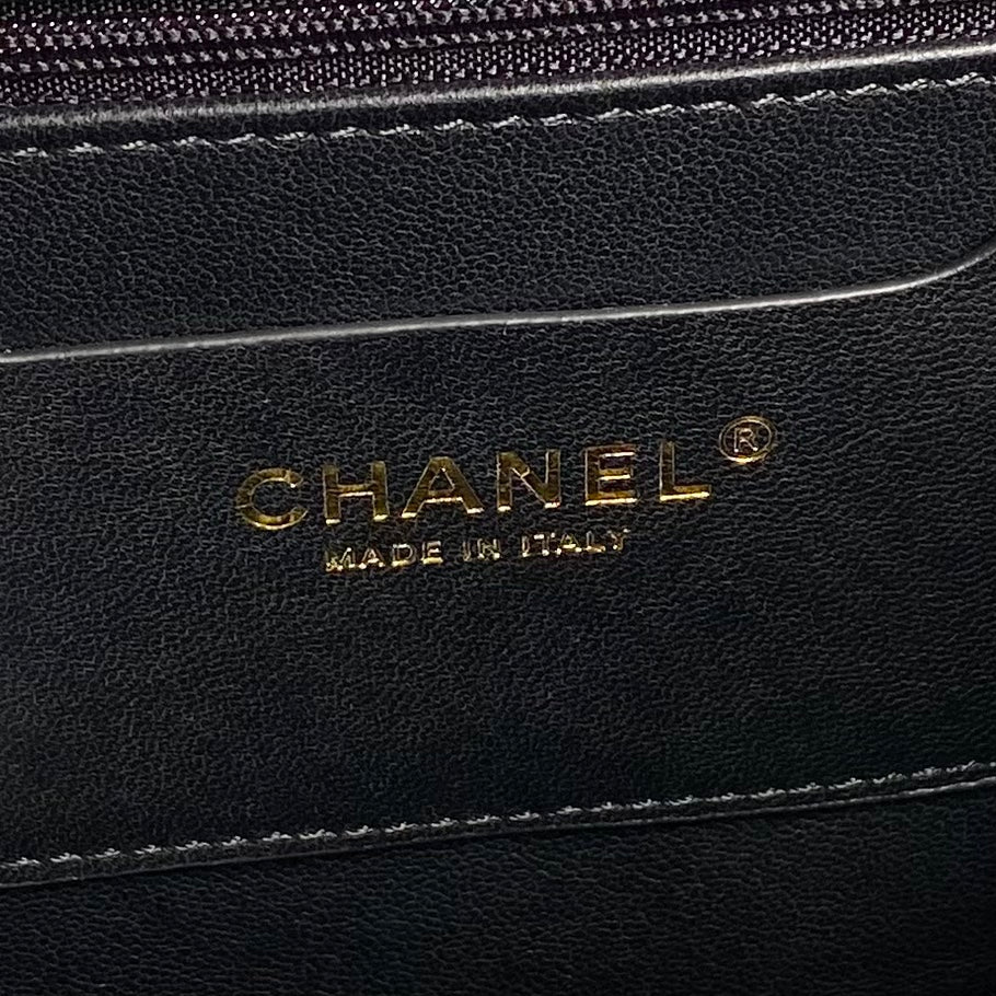 CLUTCH 34 IN BLACK SHEEPSKIN GOLD HARDWARE