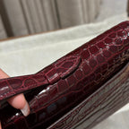 KELLY CUT 31 IN SANGRIA PURPLE ALLIGATOR LEATHER WITH GOLD HARDWARE (MADE-TO-ODER)