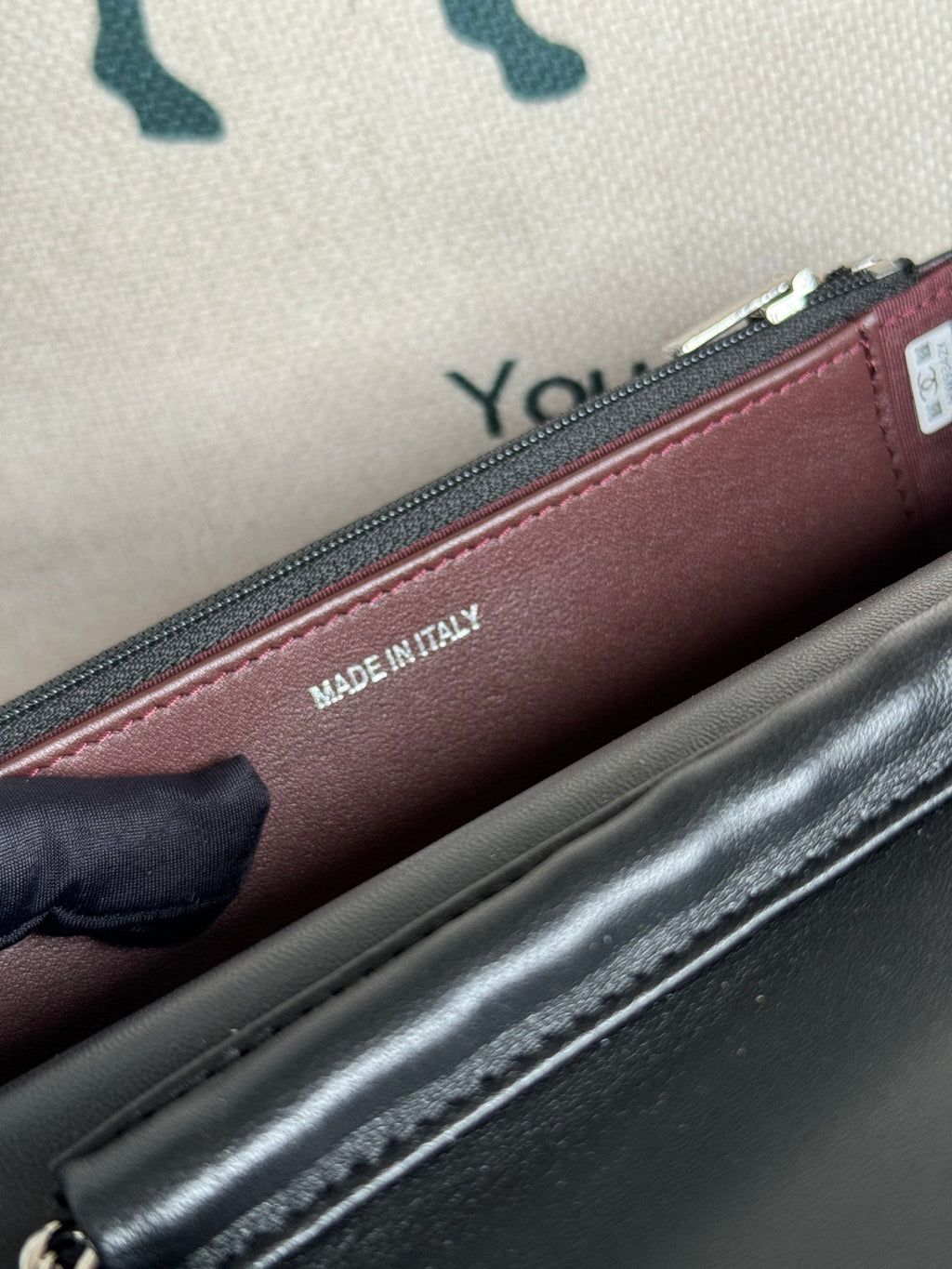 CC WOC ENTRUPY 19 Tasche aus schwarzem Kalbsleder