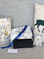 Vertikale, lange Geldbörse mit Reißverschluss, 20 Zoll, schwarz, komplett gesteppt, Kalbsleder