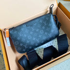 POCHETTE ACCESSOIRE XL 28 AUS SCHWARZEM MONOGRAMM-ECLIPSE-CANVAS