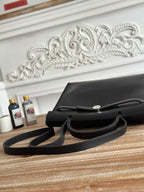 ZIP CABINE 31 BAG IN BLACK CALFSKIN