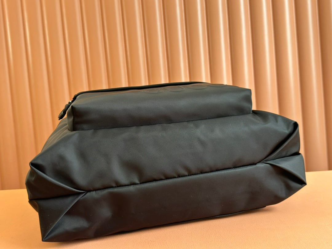 Tragetasche mit Webstreifen und Riemen, 45 Zoll, schwarzes Canvas