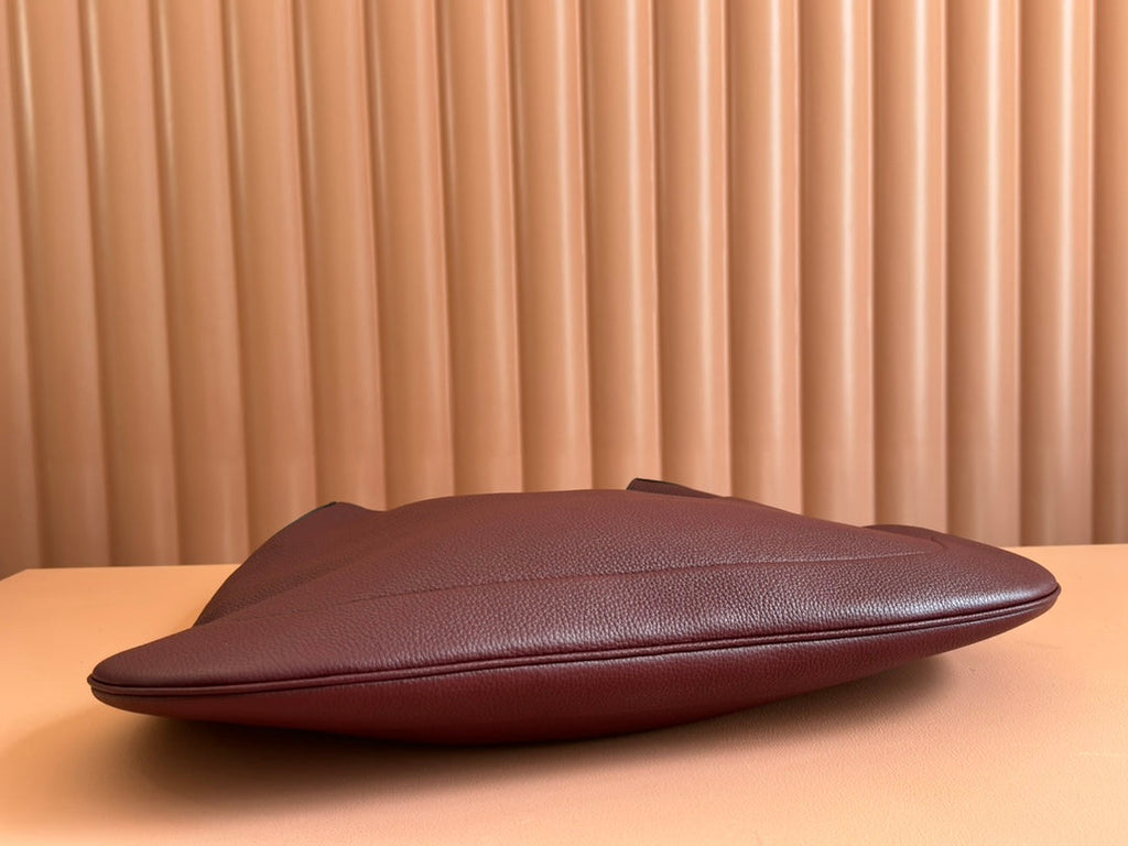 B GROSSE SCHULTERTASCHE 49 IN ROSSO ANCORA ROTES KALBSLEDER