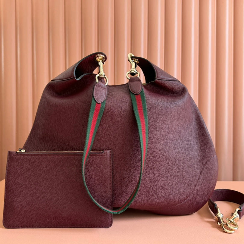 B GROSSE SCHULTERTASCHE 49 IN ROSSO ANCORA ROTES KALBSLEDER