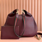 B GROSSE SCHULTERTASCHE 49 IN ROSSO ANCORA ROTES KALBSLEDER