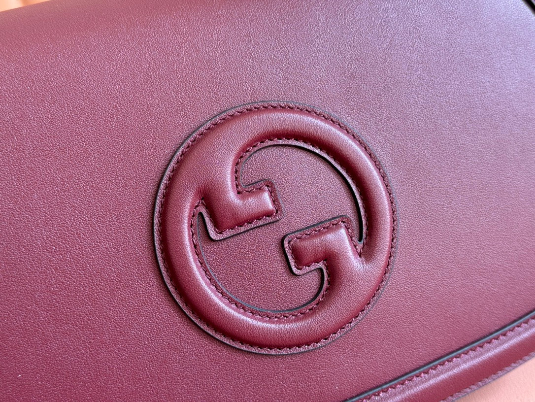 Große BH-Tasche „Blondie“, 81 cm, Rosso Ancora, rotes Kalbsleder