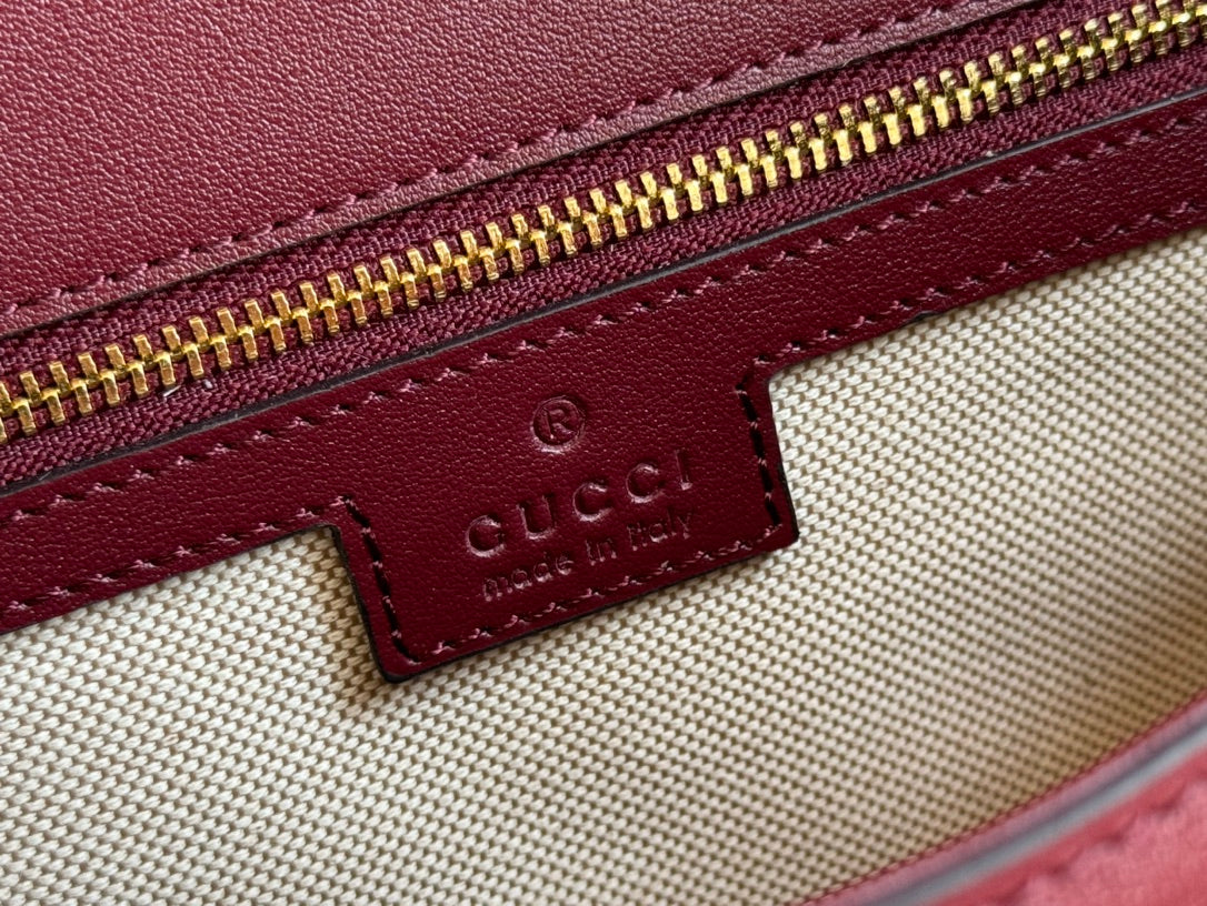 Große BH-Tasche „Blondie“, 81 cm, Rosso Ancora, rotes Kalbsleder