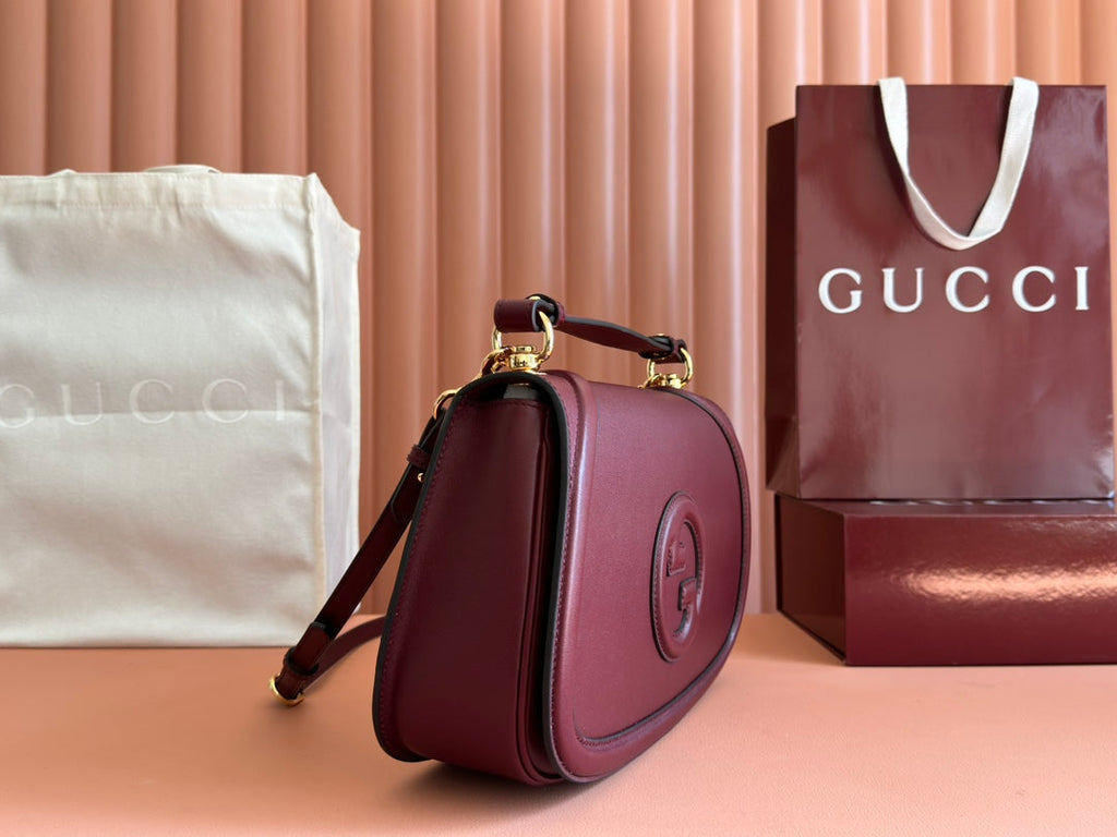 Große BH-Tasche „Blondie“, 81 cm, Rosso Ancora, rotes Kalbsleder