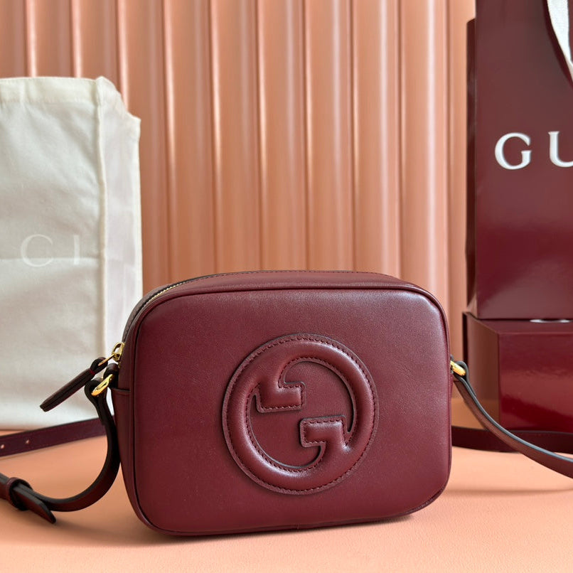 BLONDIE KLEINE SCHULTERTASCHE 21 IN ROSSO ANCORA ROTES KALBSLEDER