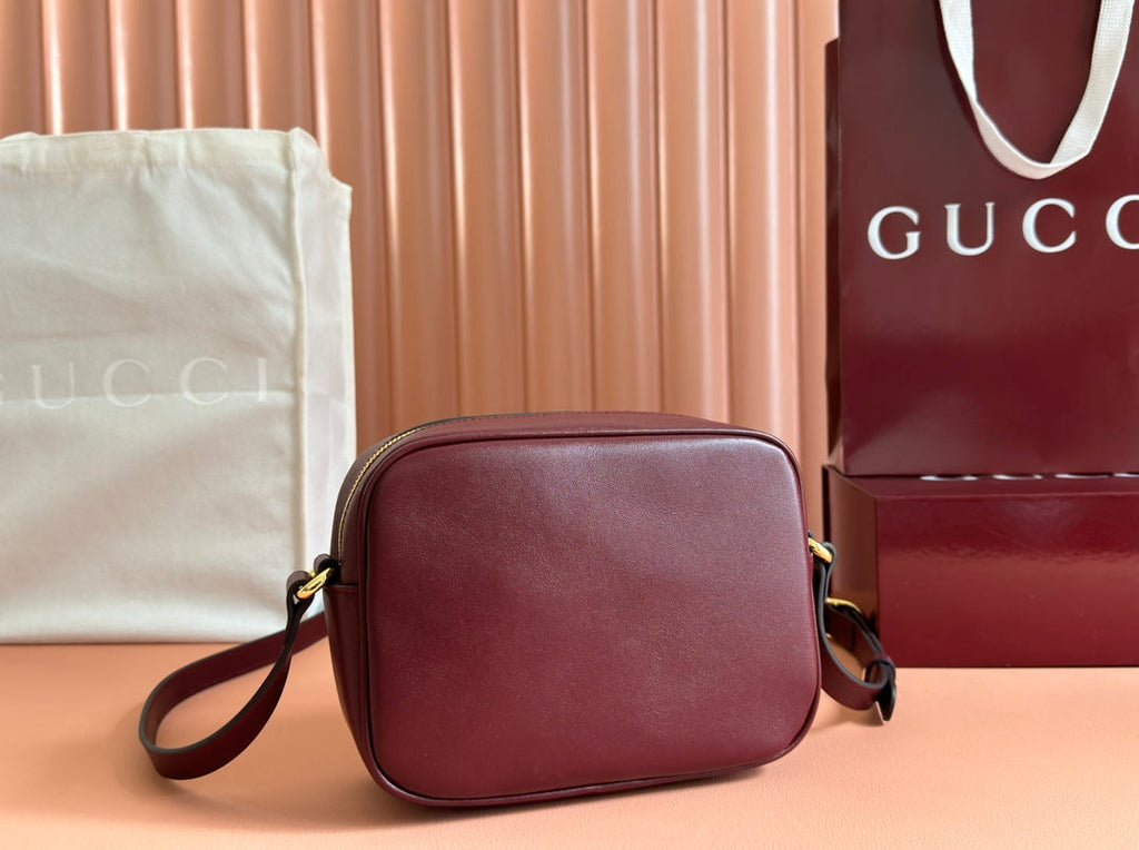 BLONDIE KLEINE SCHULTERTASCHE 21 IN ROSSO ANCORA ROTES KALBSLEDER