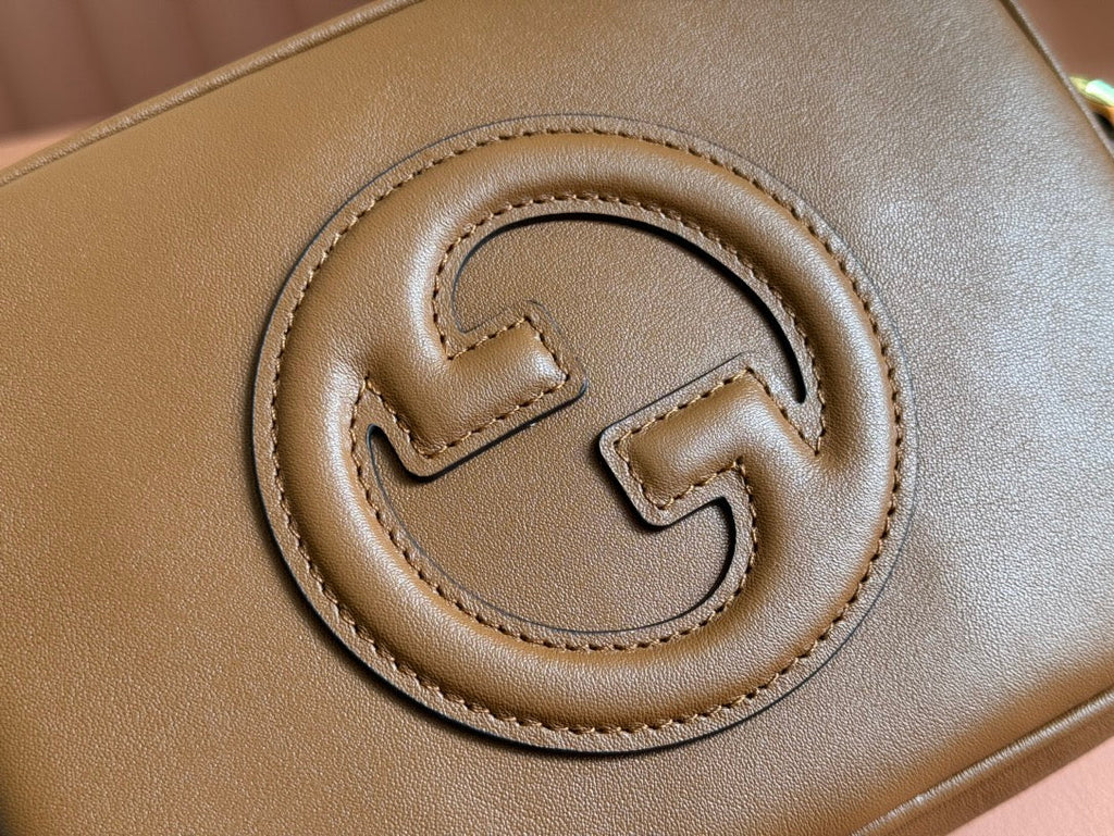 BLONDIE KLEINE SCHULTERTASCHE 21 IN BRAUN GLATTES KALBSLEDER