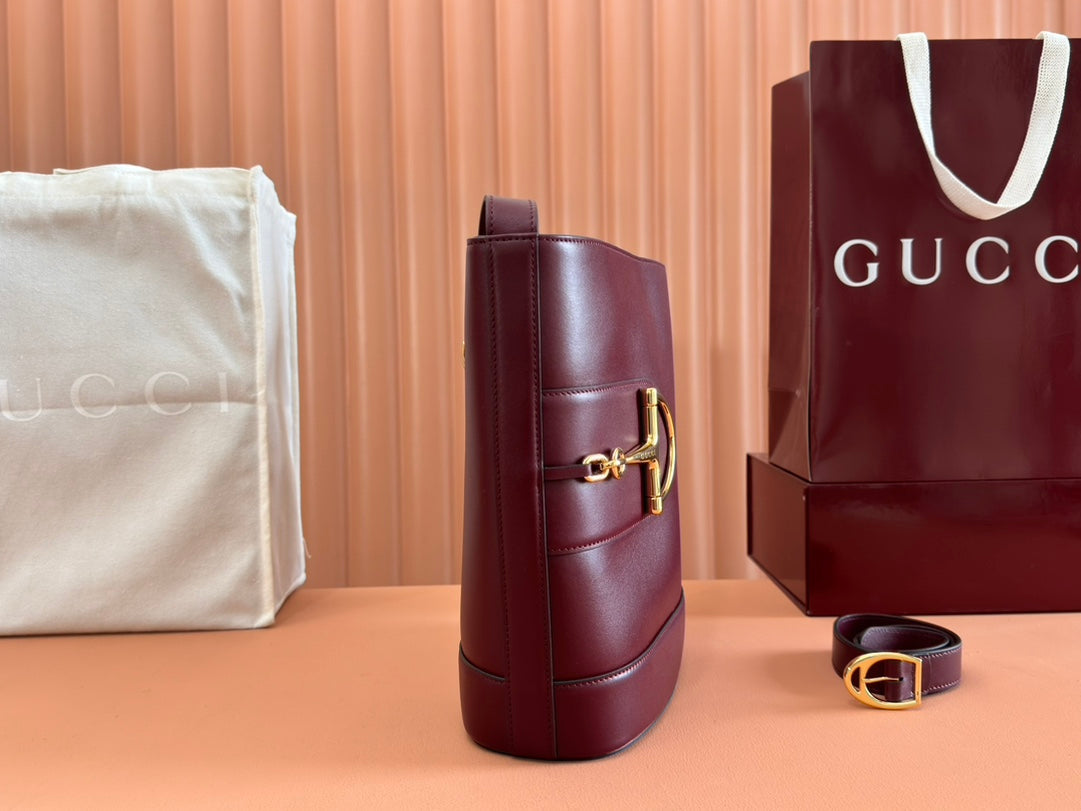 73 MITTELGROSSER EIMERBEUTEL 27,5 IN ROSSO ANCORA ROTES GLATTES KALBSLEDER