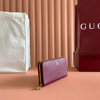 GG 25S MARMONT GELDBÖRSE 19 IN ROTEM KALBSLEDER GOLDENE BESCHLÄGE