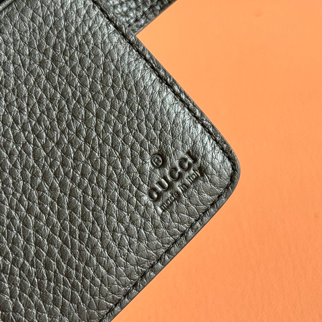 GG 25S MARMONT GELDBÖRSE 13 ZOLL SCHWARZES KALBSLEDER GOLDENE BESCHLÄGE