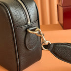 GUCCI 25S OPHIDIA CROSSBODY-TASCHE 28 IN SCHWARZEM KALBSLEDER