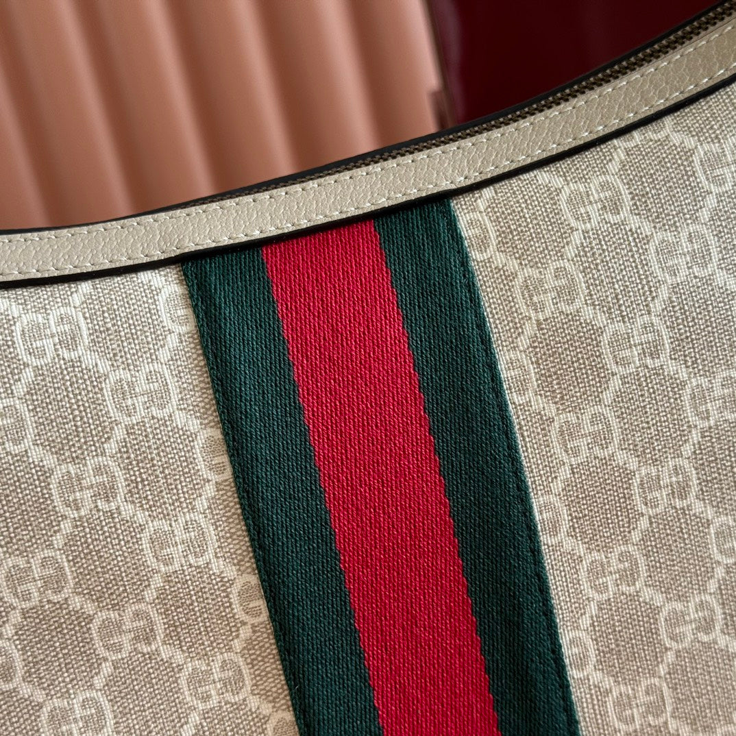 GG 25S EPILOGUE TASCHE 30 IN BEIGE UND WEISSEM KALBSLEDER