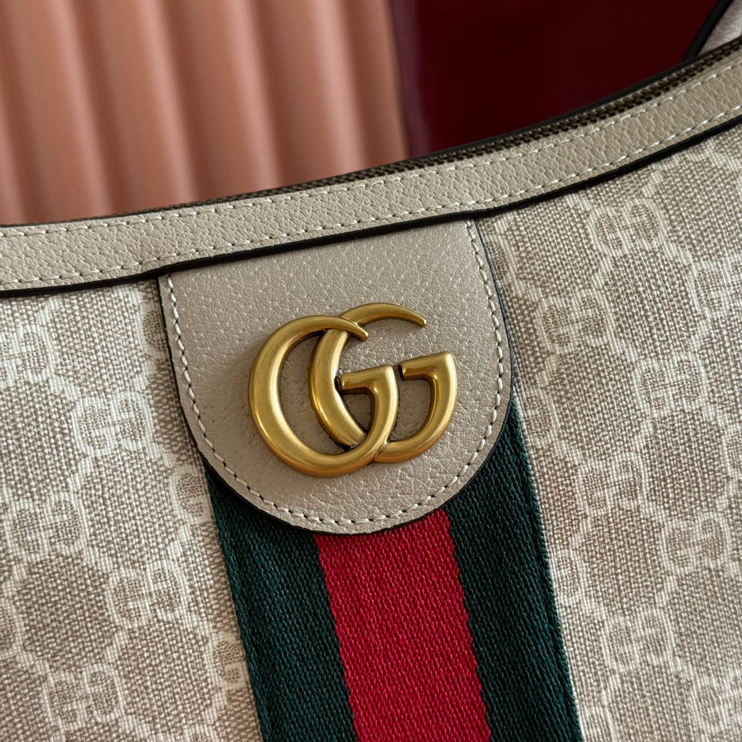 GG 25S EPILOGUE TASCHE 30 IN BEIGE UND WEISSEM KALBSLEDER