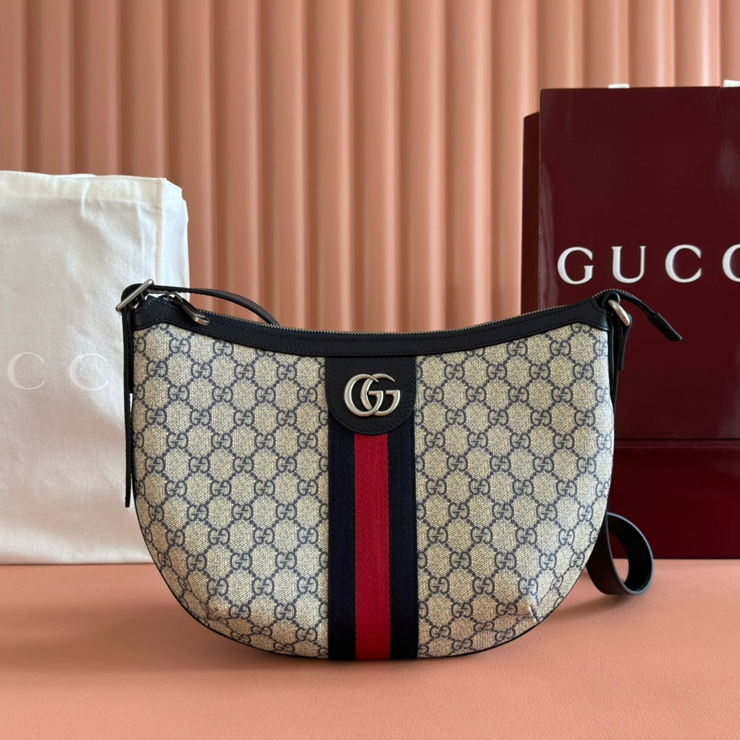 GG 25S EPILOGUE TASCHE 30 IN BEIGE UND SCHWARZEM KALBSLEDER