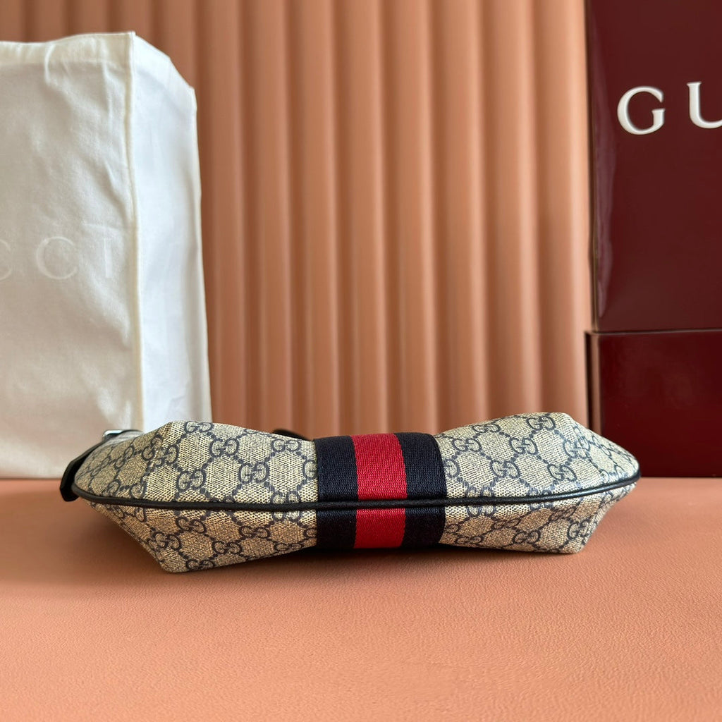 GG 25S EPILOGUE TASCHE 30 IN BEIGE UND SCHWARZEM KALBSLEDER