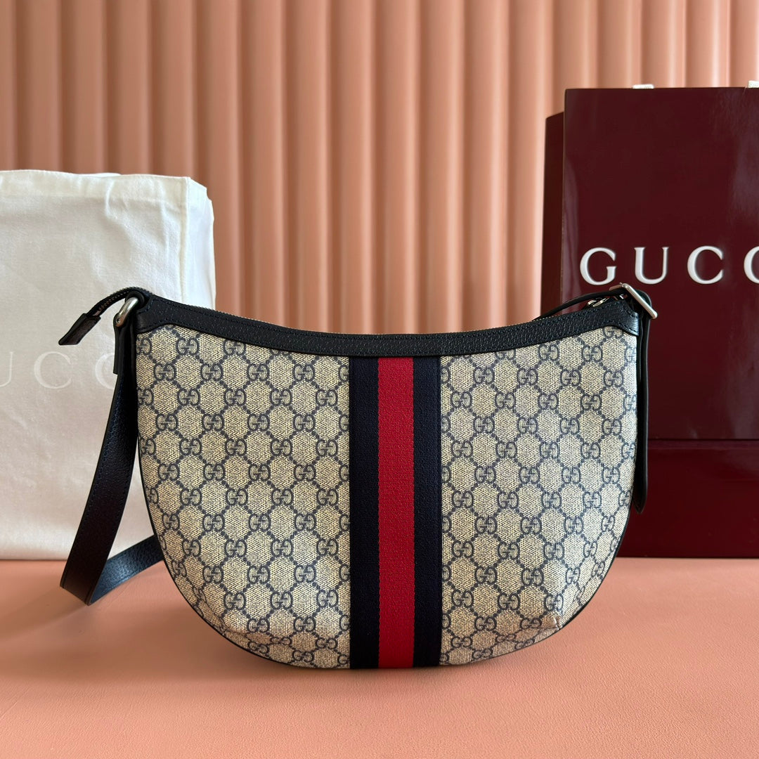 GG 25S EPILOGUE TASCHE 30 IN BEIGE UND SCHWARZEM KALBSLEDER