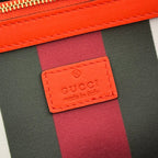 GUCCI 25S EMBLEM GROSSE TASCHE 38 IN BEIGE UND SCHWARZEM KALBSLEDER