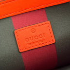 GUCCI 25S EMBLEM MEDIUM BAG 30 IN BEIGE AND BLACK CALFLEDER