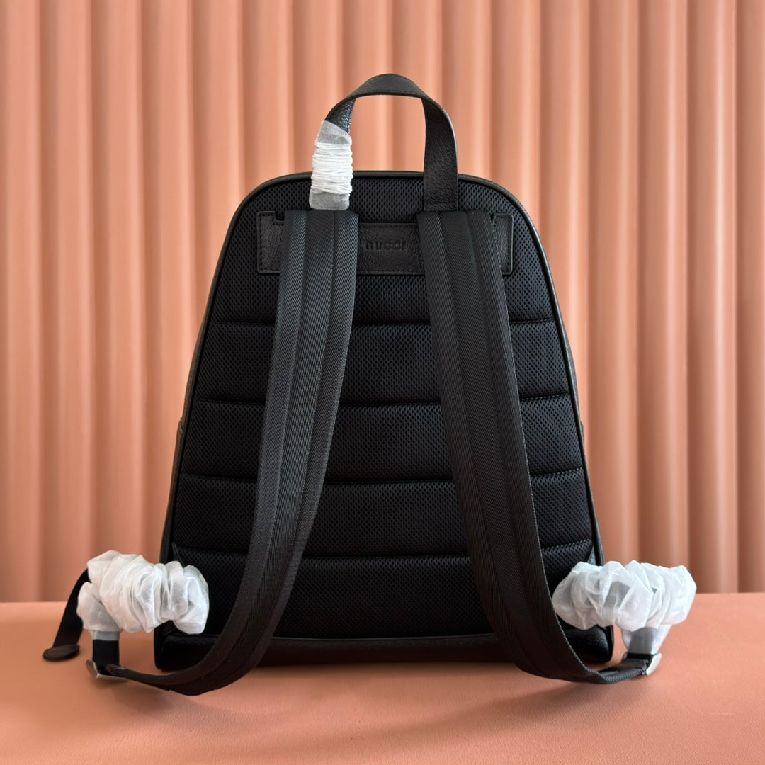 GUCCI 25S OPHIDIA MEDIUM RUCKSACK 41 SCHWARZ AUS KALBSLEDER