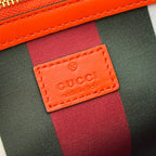 GUCCI 25S EMBLEM TASCHE 25 IN BEIGE UND SCHWARZEM KALBSLEDER
