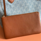 GUCCI 25S TOTISSIMA GROSSE TRAGETASCHE 30 IN BLAU-WEISSEM CANVAS