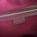 GUCCI 25S EMBLEM MEDIUM SCHULTERTASCHE 26 IN ROSSO ANCORA ROTES KALBSLEDER