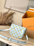 MINI BUMBAG 17 IN SKY YELLOW MONOGRAM CALFSKIN GOLD HARDWARE