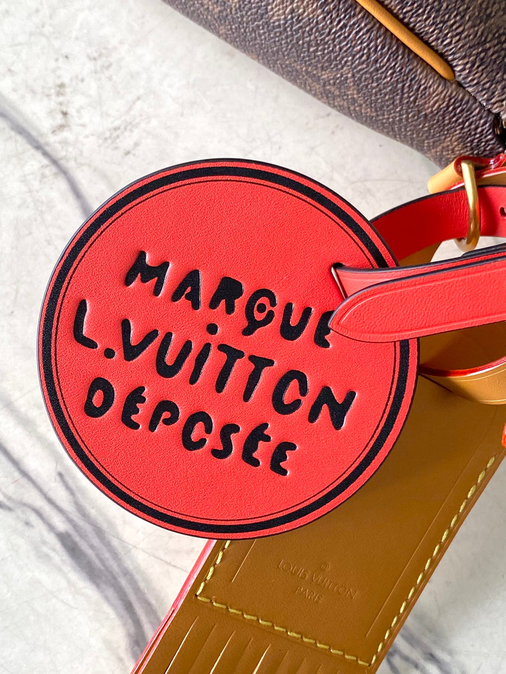 POCHETTE ACCESSOIRE XL 28 IN BROWN MONOGRAM DUST CANVAS