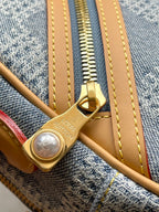 CHESS MESSENGER 24 IN COLUMBIA BLUE DAMIER DENIM 3D