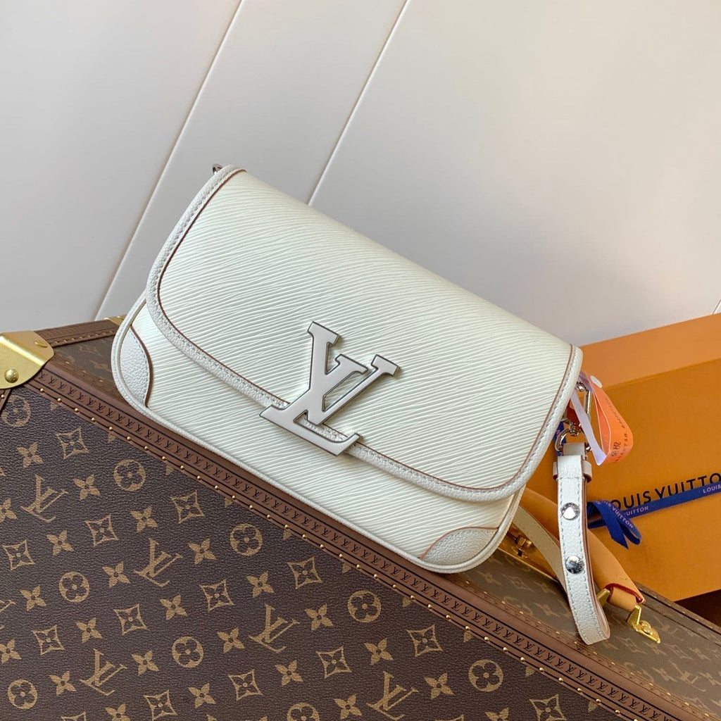 BUCI Tasche 24 Zoll Quarz Weiß Epi-Narbenleder