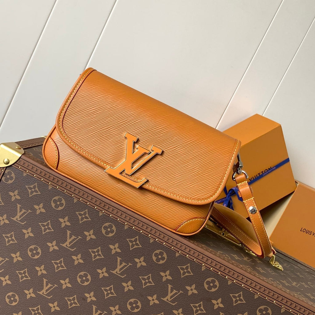 BUCI TASCHE 24 IN GOLD MIEL BRAUN EPI KORN-ROTT