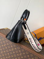 ALMA BB Tasche 23 Zoll, schwarz genarbtes Epi-Rindsleder