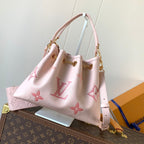 BÜNDELTASCHE 28 AUS ROSA MONOGRAMM-EMPREINTE-RINDSLEDER