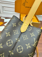 ALL IN BB BAG 18 IN BRAUN MONOGRAMM BESCHICHTETES CANVAS UND KALBSLEDER