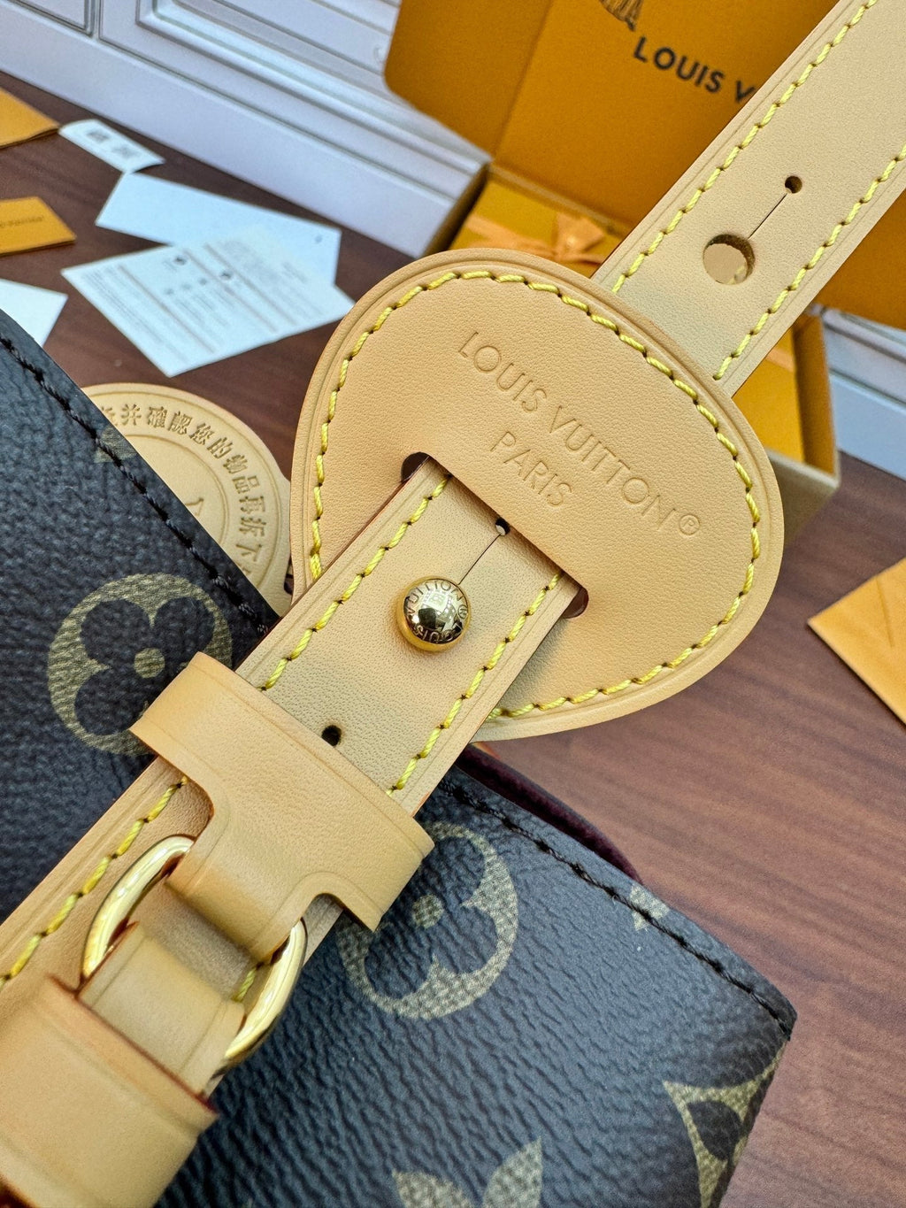 ALL IN BB BAG 18 IN BRAUN MONOGRAMM BESCHICHTETES CANVAS UND KALBSLEDER