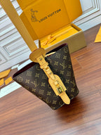 ALL IN BB BAG 18 IN BRAUN MONOGRAMM BESCHICHTETES CANVAS UND KALBSLEDER