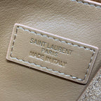 LE 5 À 7 SUPPLE BAG 31 IN PEANUT BROWN SUEDE