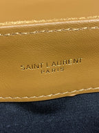 LOULOU SMALL 25 IN PEANUT BROWN SUEDE COPPER HARDWARE