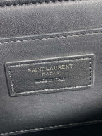 SOLFERINO KLEINE SATCHEL 23 IN ZERULEANBLAUEM KALBSLEDER GOLDENE BESCHLÄGE