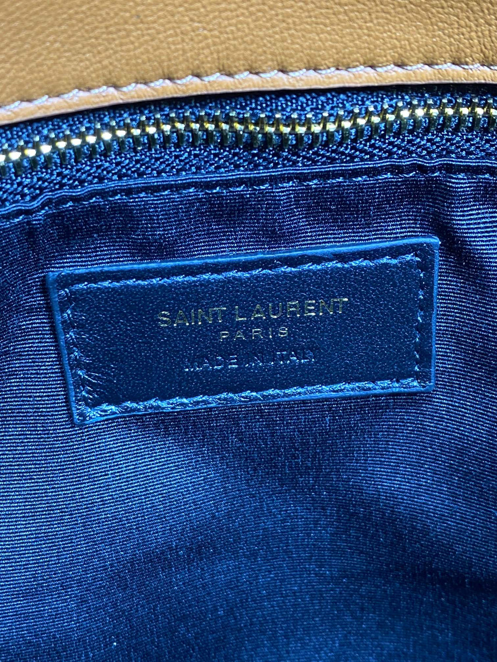 Daunenjacke, klein, 29 Zoll, bronzebraunes Lammleder, goldene Beschläge