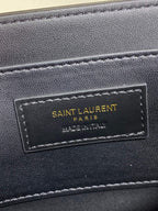 SOLFERINO KLEINE SATCHEL 19 IN WEISSEM KALBSLEDER GOLDENE BESCHLÄGE